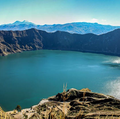 Trek autour de la lagune de Quilotoa