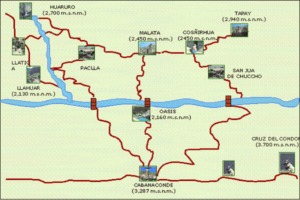 Carte Canyon de Colca